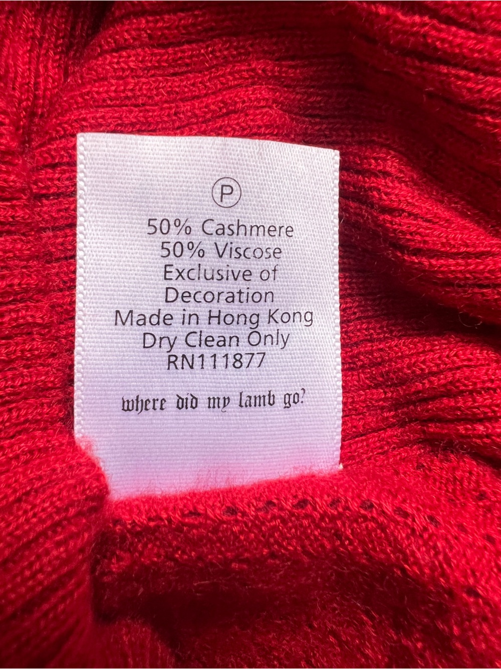 L.A.M.B. Red Ribbed Racerback Tank Top - Picture 5 of 5